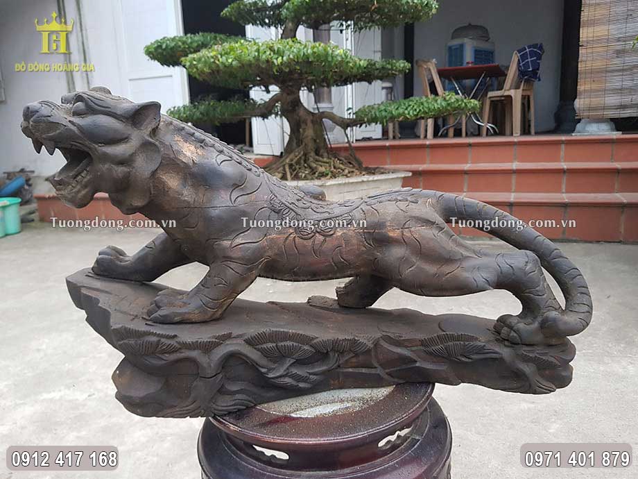 Phôi Linh Vật Hổ Tuyệt Đẹp Cao 36Cm